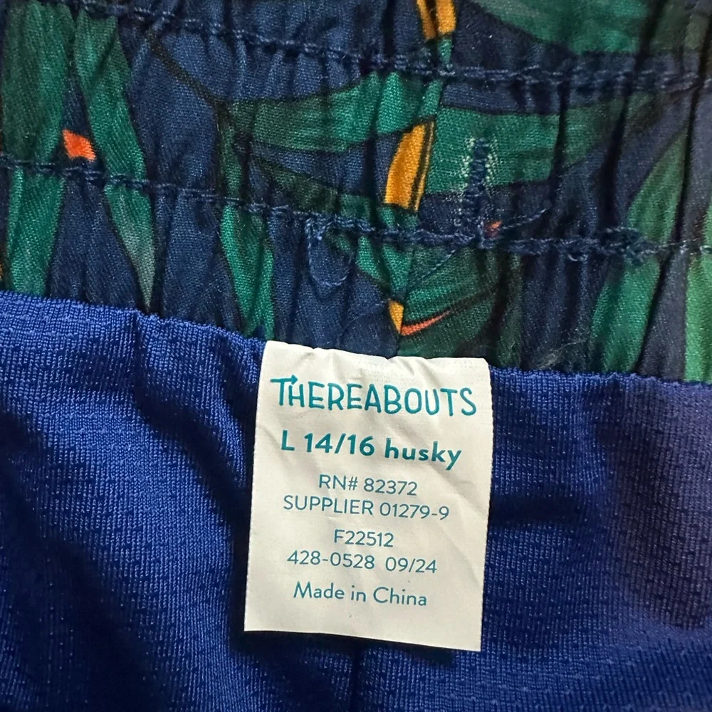 Thereabouts Boys Multi Palm Swim Trunks NWT Size XS 6/7